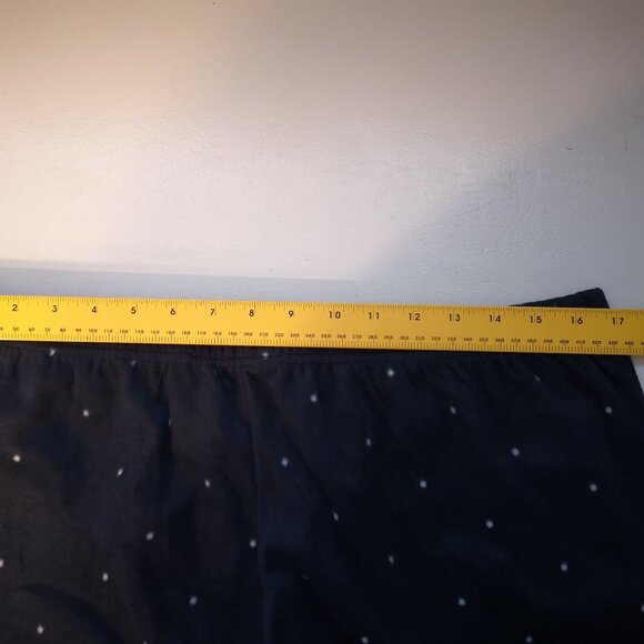 NWT Kiabi Ladies Size XL Navy Flocked Polyester Loose Fit 2 Piece Pajamas - Picture 9 of 12